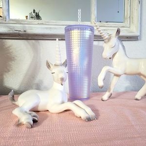 New Starbucks Venti Tumbler iridescent Grid "Unicorn" 2022 Release